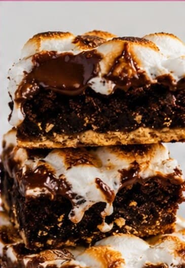 S’mores loaded brownies